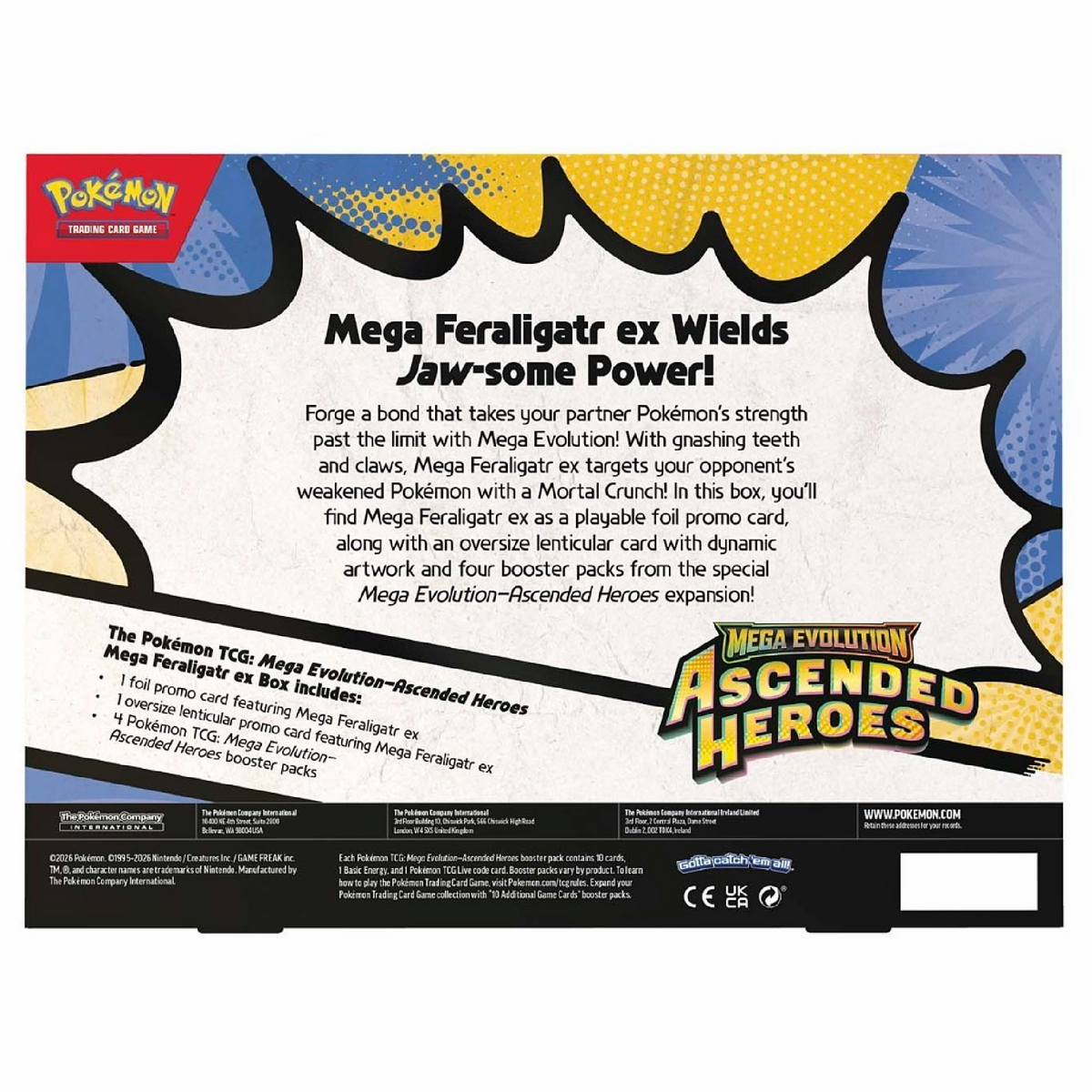Pokémon Ascended Heroes Mega Feraligatr ex Box (EN)