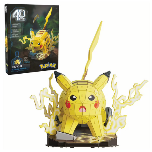 Spin Master Pokémon Pikachu 4D Build Puzzle