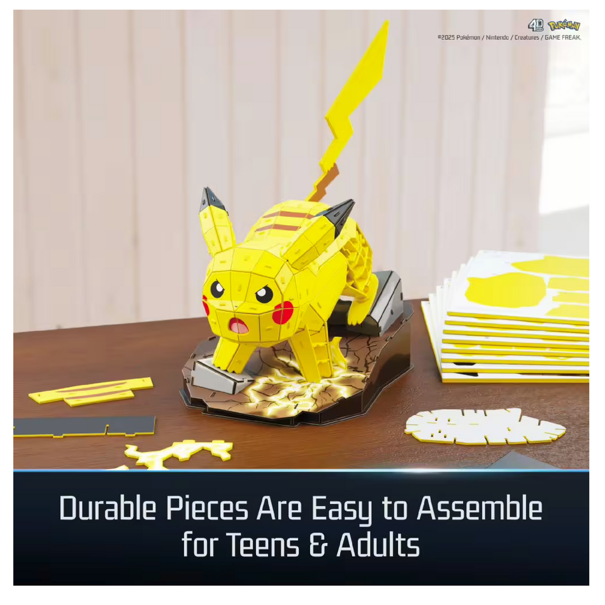 Spin Master Pokémon Pikachu 4D Build Puzzle
