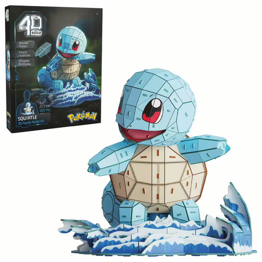Spin Master Pokémon Squirtle 4D Build Puzzle